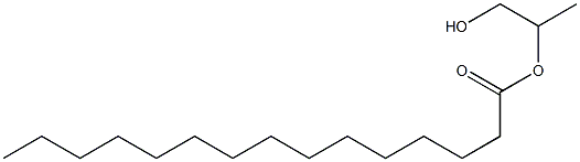 Pentadecanoic acid 2-hydroxy-1-methylethyl ester 结构式