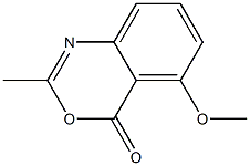 2-Methyl-5-methoxy-4H-3,1-benzoxazin-4-one 结构式