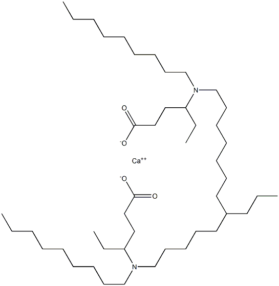 Bis[4-(dinonylamino)hexanoic acid]calcium salt 结构式