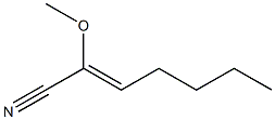 2-Methoxy-2-heptenenitrile 结构式