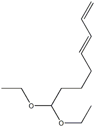 5,7-Octadienal diethyl acetal 结构式