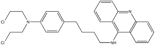 9-[4-[4-[Bis(2-chloroethyl)amino]phenyl]butylamino]acridine 结构式