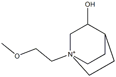 1-(2-Methoxyethyl)-3-hydroxyquinuclidinium 结构式