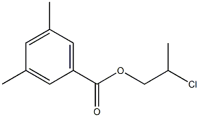 3,5-Dimethylbenzenecarboxylic acid 2-chloropropyl ester 结构式