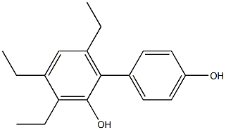 3,4,6-Triethyl-1,1'-biphenyl-2,4'-diol 结构式