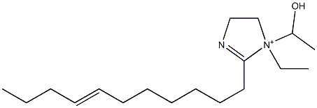 1-Ethyl-1-(1-hydroxyethyl)-2-(7-undecenyl)-2-imidazoline-1-ium 结构式