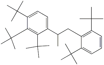 2-(2,3,4-Tri-tert-butylphenyl)-1-(2,6-di-tert-butylphenyl)propane 结构式