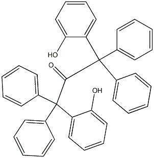 (2-Hydroxyphenyl)(diphenylmethyl) ketone 结构式