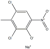 Sodium 2,4-dichloro-3-methyl-6-nitrophenolate 结构式