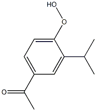 4-Acetyl-2-isopropylphenyl hydroperoxide 结构式