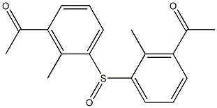 Methyl[3-acetylphenyl] sulfoxide 结构式