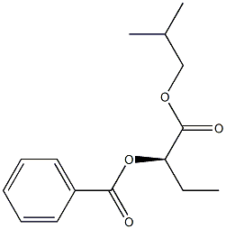 [R,(-)]-2-Benzoyloxybutyric acid isobutyl ester 结构式