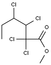 2,2,3,4-Tetrachlorocaproic acid methyl ester 结构式