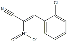 3-(2-Chlorophenyl)-2-nitropropenenitrile 结构式