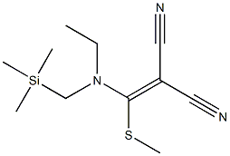 [[N-(Trimethylsilylmethyl)ethylamino](methylthio)methylene]malononitrile 结构式