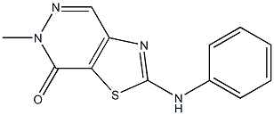 2-(Phenylamino)-6-methylthiazolo[4,5-d]pyridazin-7(6H)-one 结构式