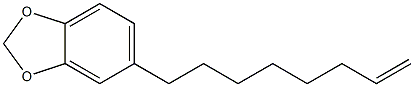 8-(1,3-Benzodioxol-5-yl)-1-octene 结构式