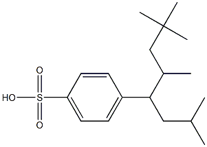 4-[2,4,4-Trimethyl-1-(2-methylpropyl)pentyl]benzenesulfonic acid 结构式