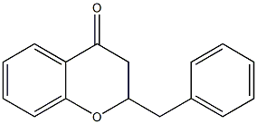 2,3-Dihydro-2-(phenylmethyl)-4H-1-benzopyran-4-one 结构式