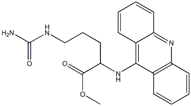 5-(Carbamoylamino)-2-[(acridin-9-yl)amino]valeric acid methyl ester 结构式