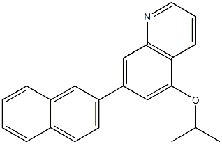 5-(Isopropyloxy)-7-(2-naphtyl)quinoline 结构式