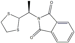 (-)-N-[(R)-1-(1,3-Dithiolane-2-yl)ethyl]phthalimide 结构式