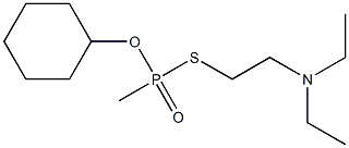 Methylphosphonothioic acid S-(2-diethylaminoethyl)O-cyclohexyl ester 结构式