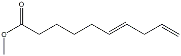 6,9-Decadienoic acid methyl ester 结构式