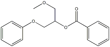 Benzoic acid 1-(phenoxymethyl)-2-(methyloxy)ethyl ester 结构式