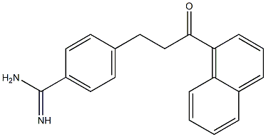 4-[3-Oxo-3-(1-naphtyl)propyl]benzamidine 结构式