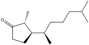 (2R,3R)-2-Methyl-3-[(1R)-1,5-dimethylhexyl]cyclopentanone 结构式