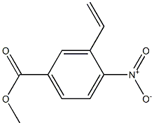 4-Nitro-3-ethenylbenzoic acid methyl ester 结构式
