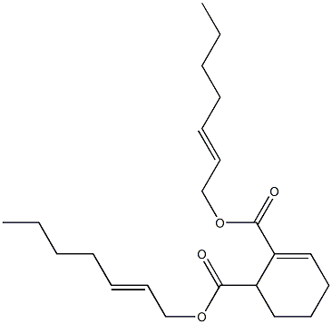 2-Cyclohexene-1,2-dicarboxylic acid bis(2-heptenyl) ester 结构式