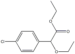 2-Ethoxy-2-(4-chlorophenyl)acetic acid ethyl ester 结构式