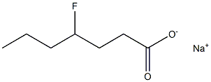 4-Fluoroheptanoic acid sodium salt 结构式