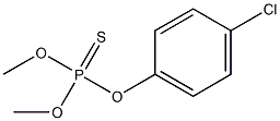 Thiophosphoric acid O,O-dimethyl O-(4-chlorophenyl) ester 结构式