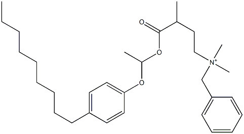 N,N-Dimethyl-N-benzyl-N-[3-[[1-(4-nonylphenyloxy)ethyl]oxycarbonyl]butyl]aminium 结构式