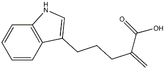 2-Methylene-5-(1H-indol-3-yl)pentanoic acid 结构式