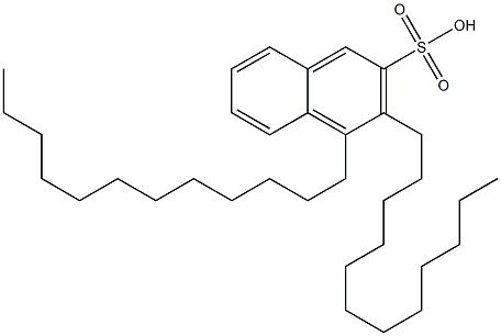 3,4-Didodecyl-2-naphthalenesulfonic acid 结构式