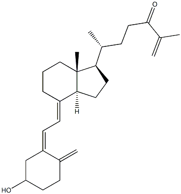 3-Hydroxy-9,10-secocholesta-5,7,10(19),25-tetren-24-one 结构式