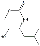 (+)-[(R)-1-Hydroxymethyl-3-methylbutyl]carbamic acid methyl ester 结构式