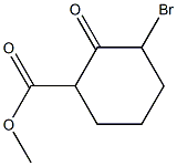 3-Bromo-2-oxocyclohexanecarboxylic acid methyl ester 结构式