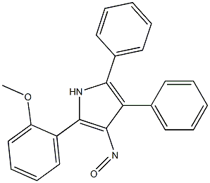 2,3-Diphenyl-5-(2-methoxyphenyl)-4-nitroso-1H-pyrrole 结构式