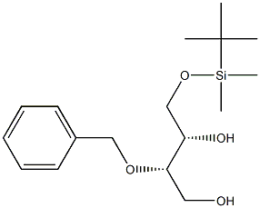 (2S,3S)-2-Benzyloxy-4-(tert-butyldimethylsilyloxy)butane-1,3-diol 结构式