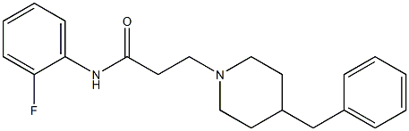 4-Benzyl-N-(2-fluorophenyl)piperidine-1-propanamide 结构式