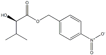 [R,(+)]-2-Hydroxy-3-methylbutyric acid p-nitrobenzyl ester 结构式