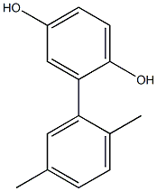 2-(2,5-Dimethylphenyl)benzene-1,4-diol 结构式