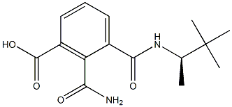 (-)-N-[(R)-1,2,2-Trimethylpropyl]phthalamidic acid 结构式