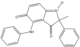 4-Phenylamino-2-methyl-3,5-dioxo-2-phenyl-3,5-dihydro-2H-indole 1-oxide 结构式