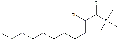 Trimethyl(2-chloroundecanoyl)silane 结构式